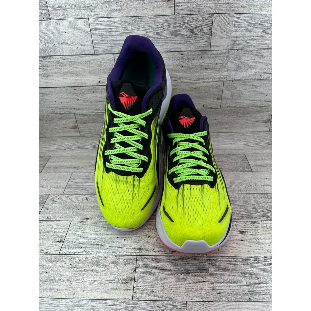 Saucony Endorphin Shift 2 Women 10.5 Running Shoes Neon Yellow Black S10689-65